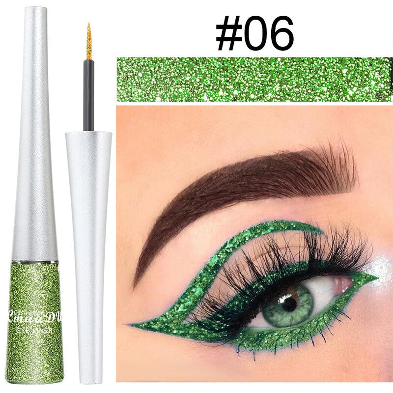 16 Colours Liquid Eyeliner Shiny Glitter Powder Quick Dry ☀-