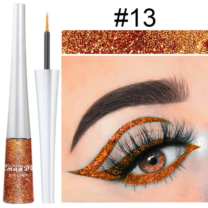 16 Colours Liquid Eyeliner Shiny Glitter Powder Quick Dry ☀-