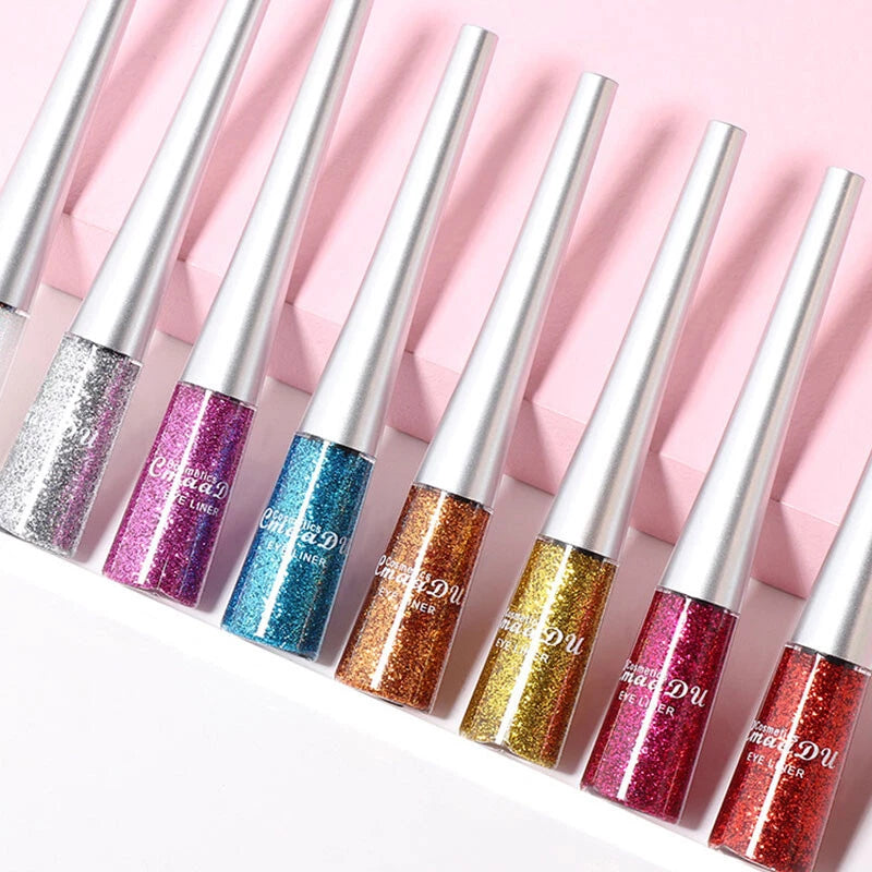 16 Colours Liquid Eyeliner Shiny Glitter Powder Quick Dry ☀-