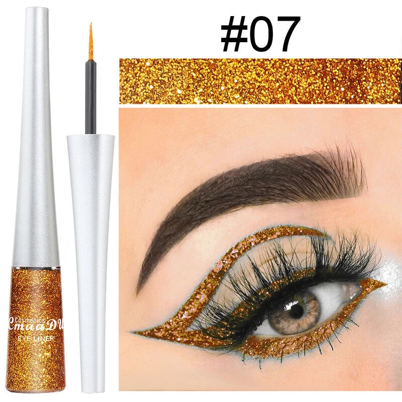 16 Colours Liquid Eyeliner Shiny Glitter Powder Quick Dry ☀-