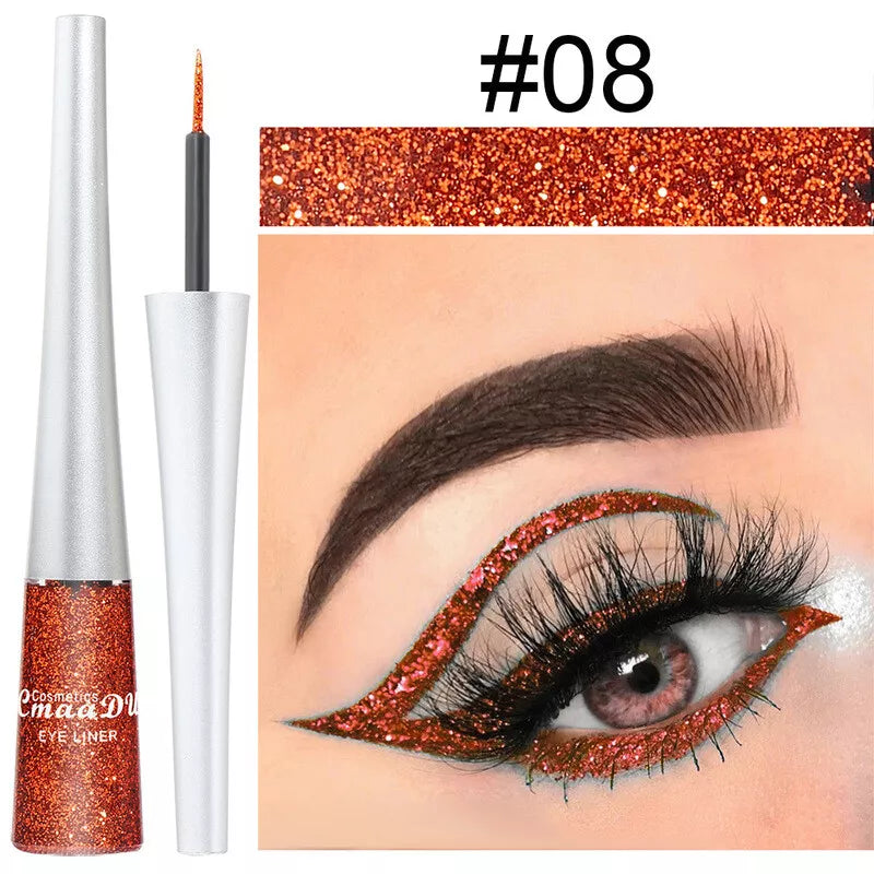 16 Colours Liquid Eyeliner Shiny Glitter Powder Quick Dry ☀-