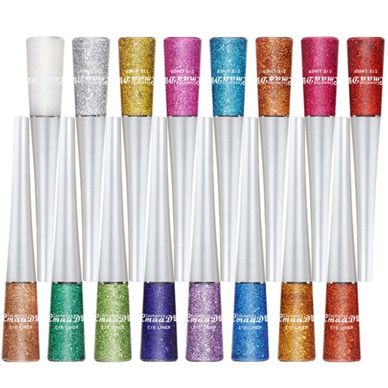 16 Colours Liquid Eyeliner Shiny Glitter Powder Quick Dry ☀-